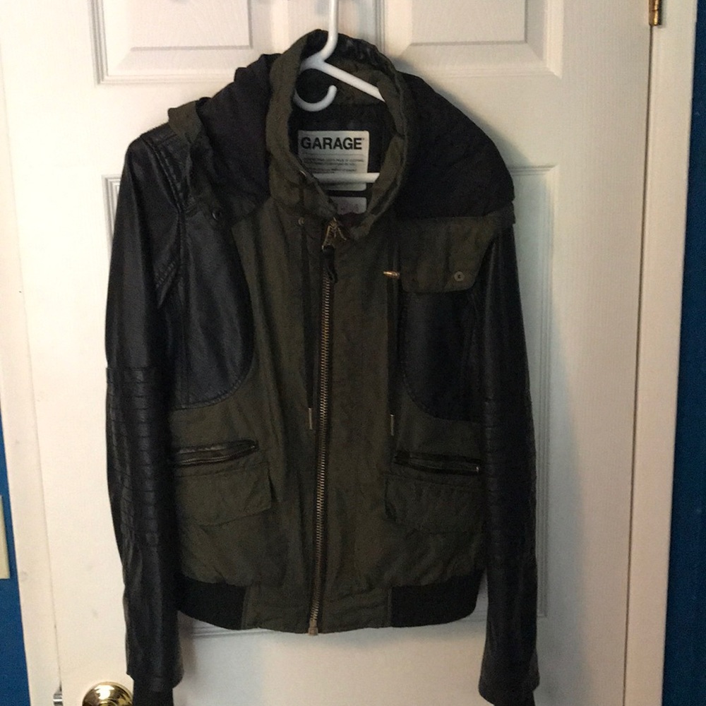 Garage Hooded Bomber Jacket